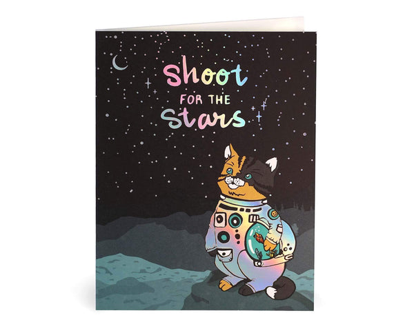 shoot for the stars greeting card