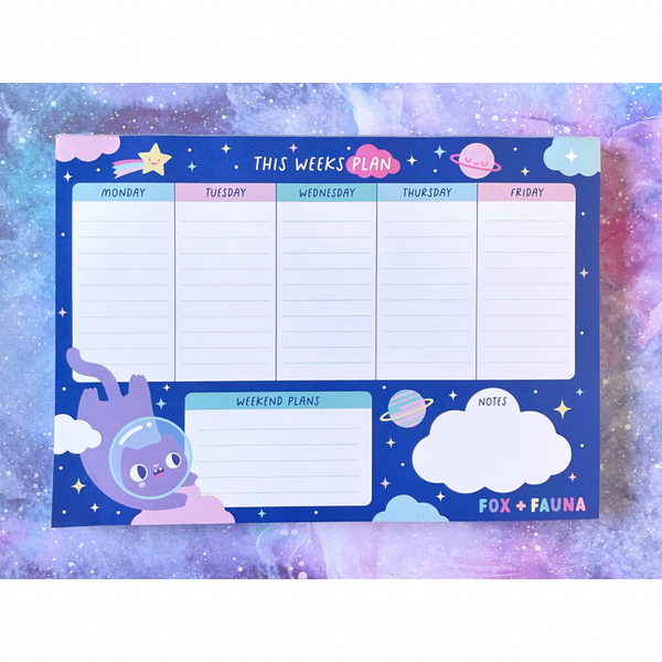 cosmic kittys weekly planner