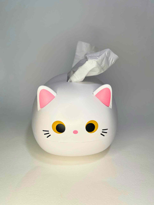 cat tissue box holder