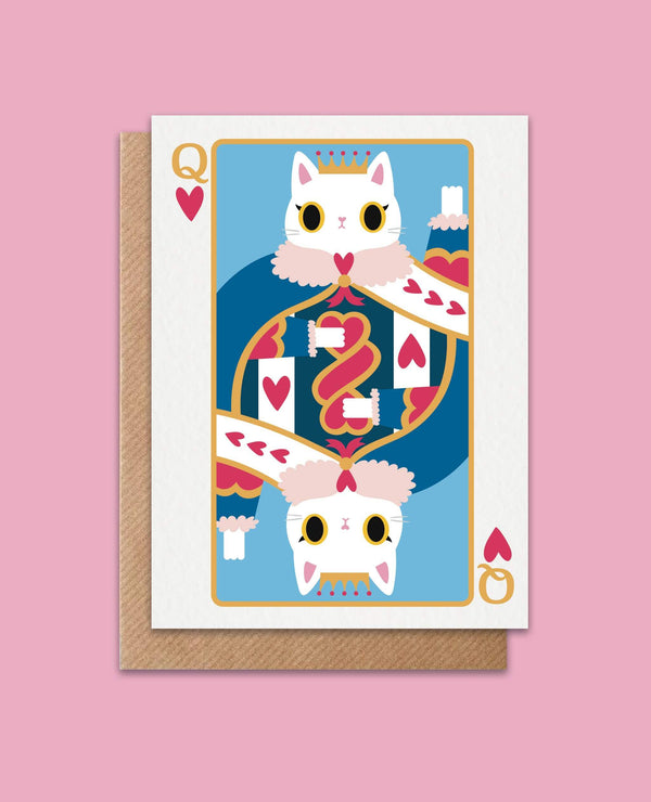 queen of hearts anniversary / love card