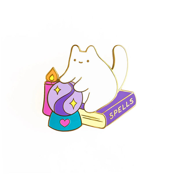 magic shop cat enamel pin