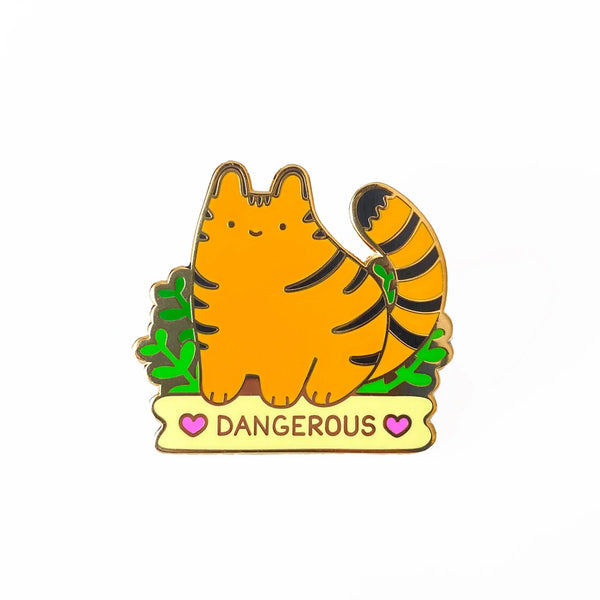 'dangerous' baby tiger enamel pin