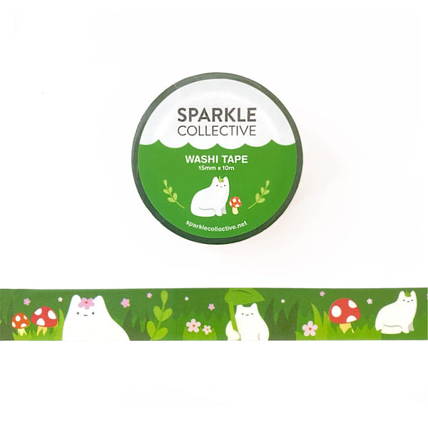 magical forest cats washi tape