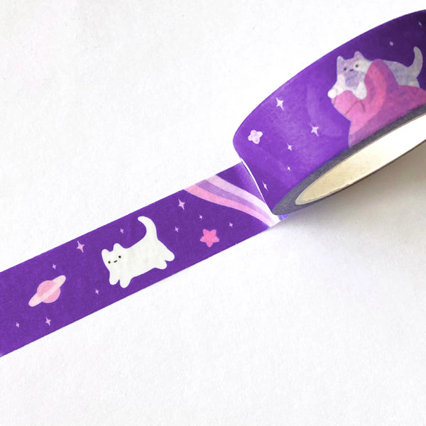 night sky cats washi tape