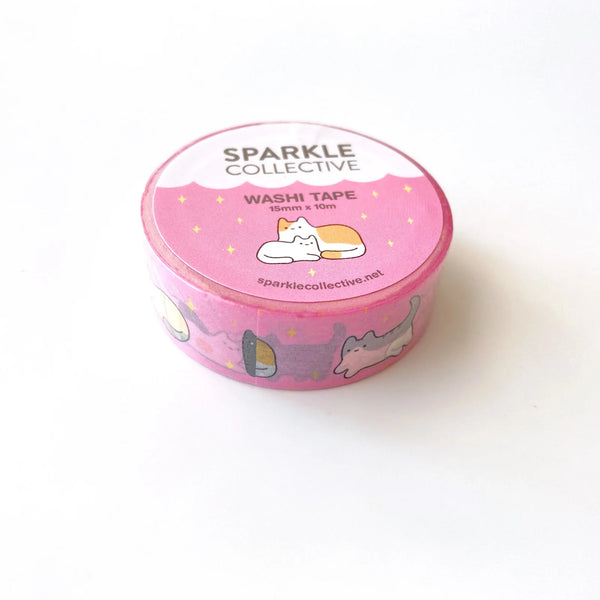 pink baby cat washi tape