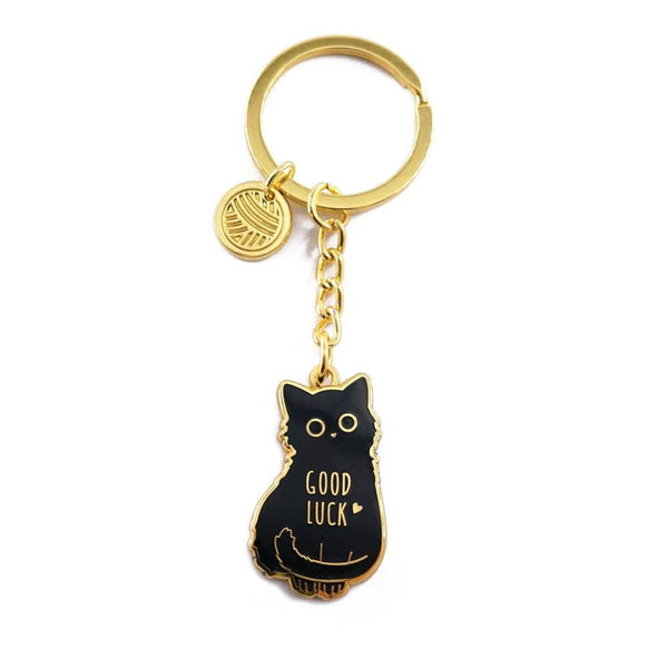 Good Luck Cat Keychain - Caturday Night