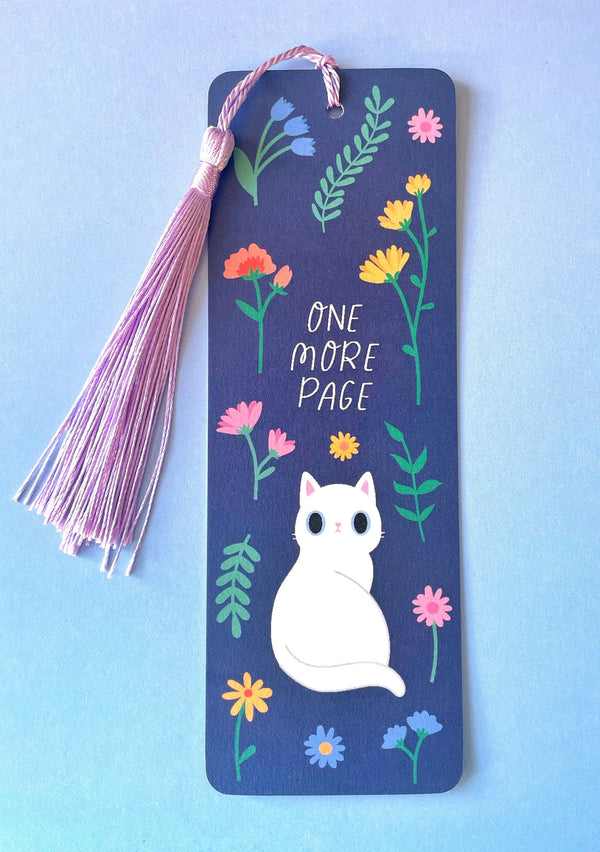 Paper Cat Club - Wildflower Cat Bookmark